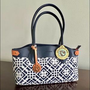 Spartina 449  ‘Sailors Watch’ pattern East West Shoulder Bag